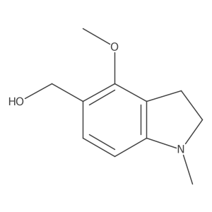 1H-Indole-5-methanol, 2,3-dihydro-4-methoxy-1-methyl-结构式