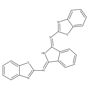 N-[3-(2-Benzothiazolylamino)-1H-isoindol-1-ylidene]-2-benzothiazolamine结构式