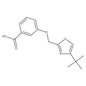 3-((4-(tert-Butyl)thiazol-2-yl)methoxy)benzoic acid Structure