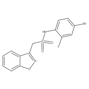 1-(benzo[d]isoxazol-3-yl)-N-(4-bromo-2-fluorophenyl)methanesulfonamide Structure