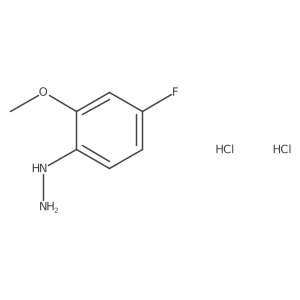 (4-Fluoro-2-methoxyphenyl)hydrazine dihydrochloride Structure