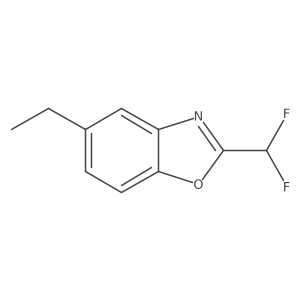 2-(Difluoromethyl)-5-ethylbenzo[d]oxazole结构式