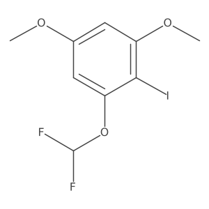 1-Difluoromethoxy-3,5-dimethoxy-2-iodobenzene Structure