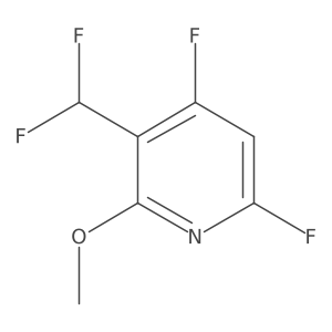 3-(difluoromethyl)-4,6-difluoro-2-methoxy-pyridine结构式