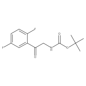 Carbamic acid, N-[2-(2,5-difluorophenyl)-2-oxoethyl]-, 1,1-dimethylethyl ester Structure