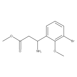 Methyl 3-amino-3-(3-bromo-2-methoxyphenyl)propanoate Structure