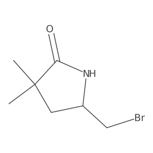 5-(Bromomethyl)-3,3-dimethylpyrrolidin-2-one Structure