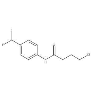 4-chloro-N-[4-(difluoromethyl)phenyl]butanamide Structure