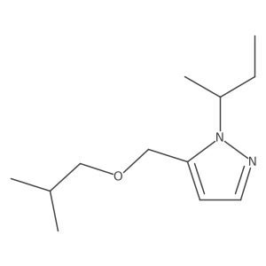 1-sec-butyl-5-(isobutoxymethyl)-1H-pyrazole结构式