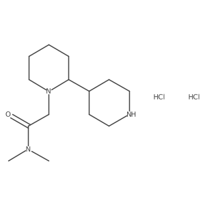 2-(2,4'-Bipiperidin-1-yl)-N,N-dimethylacetamide dihydrochloride Structure