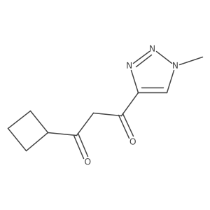 1-cyclobutyl-3-(1-methyl-1H-1,2,3-triazol-4-yl)propane-1,3-dione Structure