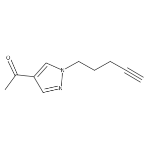 1-[1-(pent-4-yn-1-yl)-1H-pyrazol-4-yl]ethan-1-one Structure