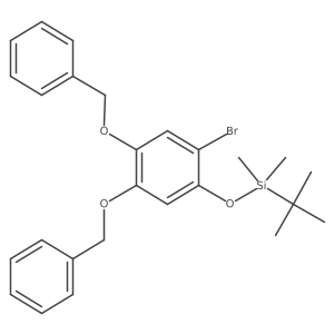 1-Bromo-2-[[(1,1-dimethylethyl)dimethylsilyl]oxy]-4,5-bis(phenylmethoxy)benzene Structure