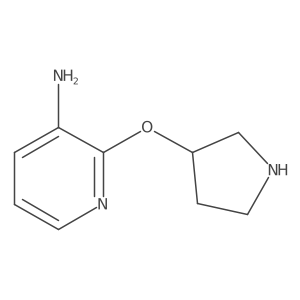 2-(Pyrrolidin-3-yloxy)pyridin-3-amine结构式