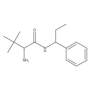 (2R)-2-amino-3,3-dimethyl-N-(1-phenylpropyl)butanamide Structure