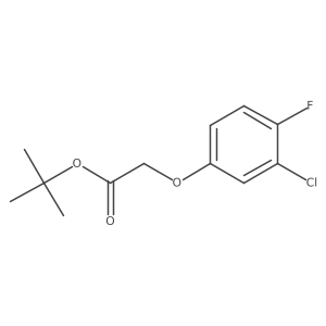 Tert-butyl 2-(3-chloro-4-fluorophenoxy)acetate结构式