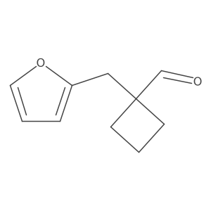 1-[(Furan-2-yl)methyl]cyclobutane-1-carbaldehyde结构式