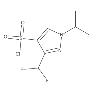 3-(difluoromethyl)-1-(propan-2-yl)-1H-pyrazole-4-sulfonyl chloride Structure