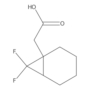 2-{7,7-Difluorobicyclo[4.1.0]heptan-1-yl}acetic acid Structure