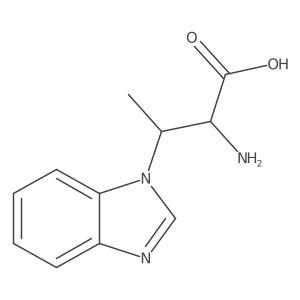 2-amino-3-(1H-1,3-benzodiazol-1-yl)butanoic acid Structure