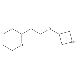3-[2-(Oxan-2-yl)ethoxy]azetidine Structure