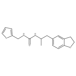 1-(1-(2,3-Dihydrobenzofuran-5-yl)propan-2-yl)-3-(thiophen-2-ylmethyl)urea Structure