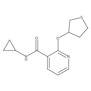 N-cyclopropyl-2-((tetrahydrothiophen-3-yl)oxy)nicotinamide结构式