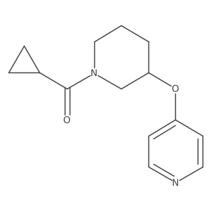 Cyclopropyl(3-(pyridin-4-yloxy)piperidin-1-yl)methanone Structure