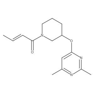 (E)-1-(3-((2,6-dimethylpyrimidin-4-yl)oxy)piperidin-1-yl)but-2-en-1-one Structure
