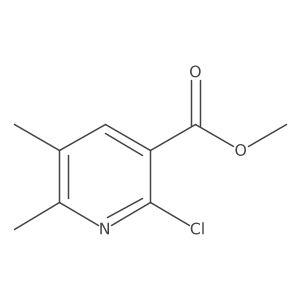 Methyl 2-chloro-5,6-dimethylnicotinate结构式