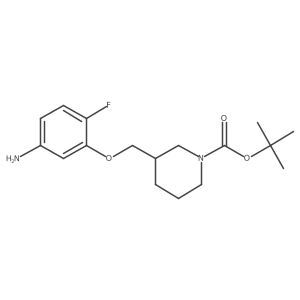 (R)-tert-Butyl 3-((5-amino-2-fluorophenoxy)methyl)piperidine-1-carboxylate Structure