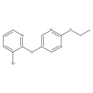 5-[(3-Bromo-2-pyridinyl)oxy]-2-ethoxypyrimidine结构式