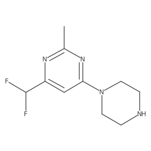 4-(Difluoromethyl)-2-methyl-6-(piperazin-1-yl)pyrimidine结构式