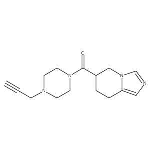 1-{5H,6H,7H,8H-imidazo[1,5-a]pyridine-6-carbonyl}-4-(prop-2-yn-1-yl)piperazine Structure