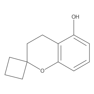 3,4-Dihydrospiro[1-benzopyran-2,1'-cyclobutane]-5-ol Structure