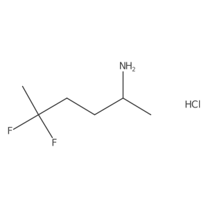 5,5-Difluorohexan-2-amine hydrochloride Structure