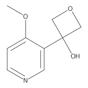 3-(4-Methoxypyridin-3-yl)oxetan-3-ol Structure