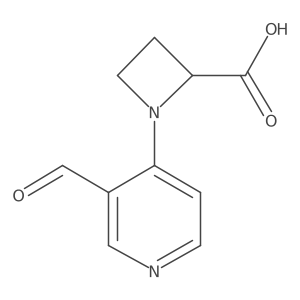 1-(3-Formylpyridin-4-yl)azetidine-2-carboxylic acid Structure