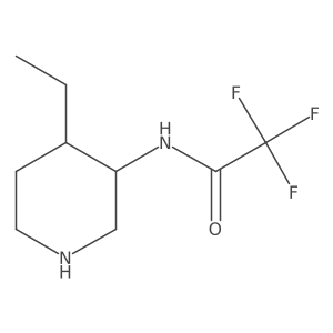 N-(4-ethylpiperidin-3-yl)-2,2,2-trifluoroacetamide结构式