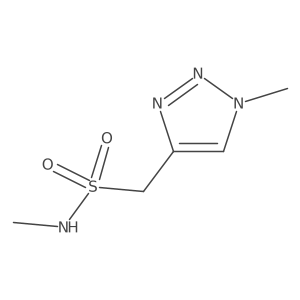 N-methyl-1-(1-methyl-1H-1,2,3-triazol-4-yl)methanesulfonamide结构式
