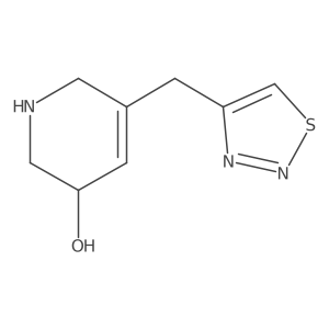 5-[(1,2,3-Thiadiazol-4-yl)methyl]-1,2,3,6-tetrahydropyridin-3-ol Structure