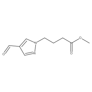 methyl 4-(4-formyl-1H-pyrazol-1-yl)butanoate结构式