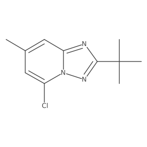 2-Tert-butyl-5-chloro-7-methyl-[1,2,4]triazolo[1,5-a]pyridine Structure