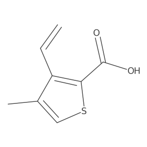 3-Ethenyl-4-methylthiophene-2-carboxylic acid结构式