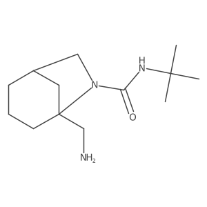 5-(aminomethyl)-N-tert-butyl-6-azabicyclo[3.2.1]octane-6-carboxamide Structure
