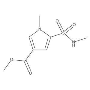 methyl 1-methyl-5-(methylsulfamoyl)-1H-pyrrole-3-carboxylate Structure