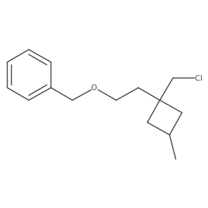 ({2-[1-(Chloromethyl)-3-methylcyclobutyl]ethoxy}methyl)benzene Structure