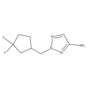 2-[(3,3-difluorocyclopentyl)methyl]-2H-1,2,3-triazol-4-amine Structure