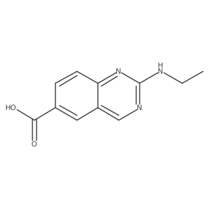 2-(Ethylamino)quinazoline-6-carboxylic acid结构式