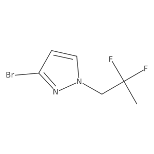 3-Bromo-1-(2,2-difluoropropyl)pyrazole Structure